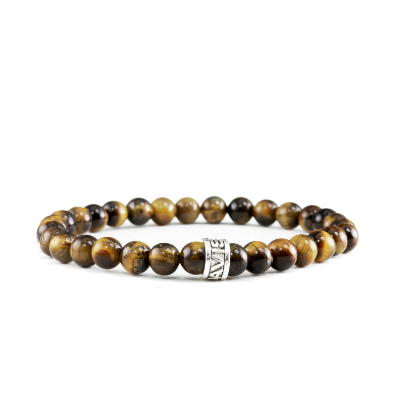 silver Bracelet Mini Oeil de Tigre Jaune