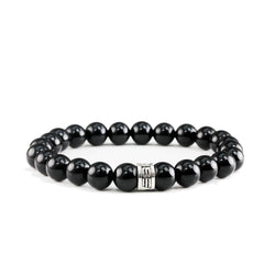 Bracelet Classic Onyx Poli et argent