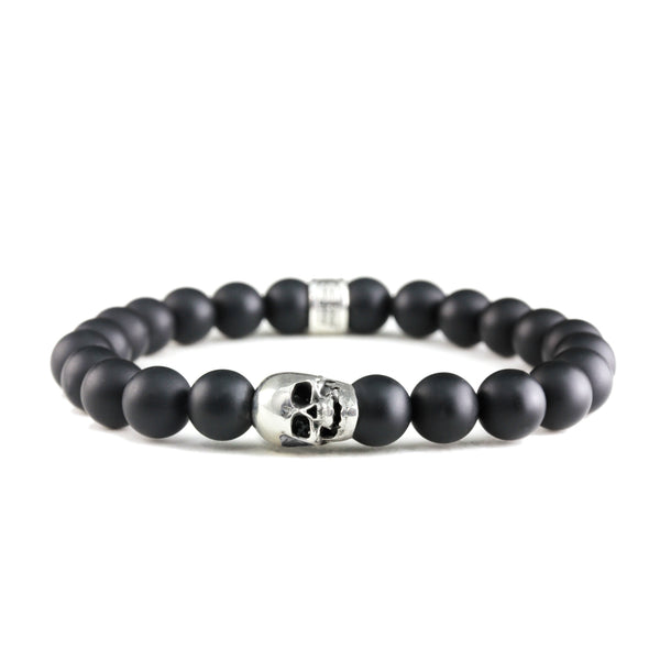 Bracelet Skull Onyx Mate