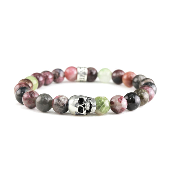 Bracelet Skull Tourmaline