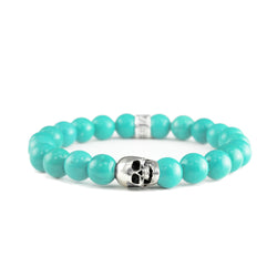 Bracelet Skull Turquoise et argent