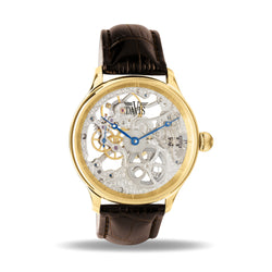 Montre Squelette - Skeleton Doré et Acier