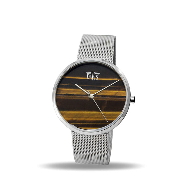 Montre Pierre Oeil de Tigre Jaune 2331