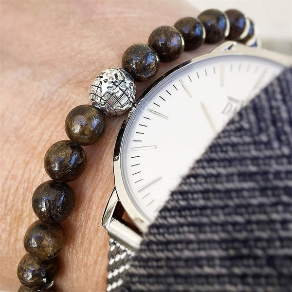 Bracelet Globe Mini Bronzite