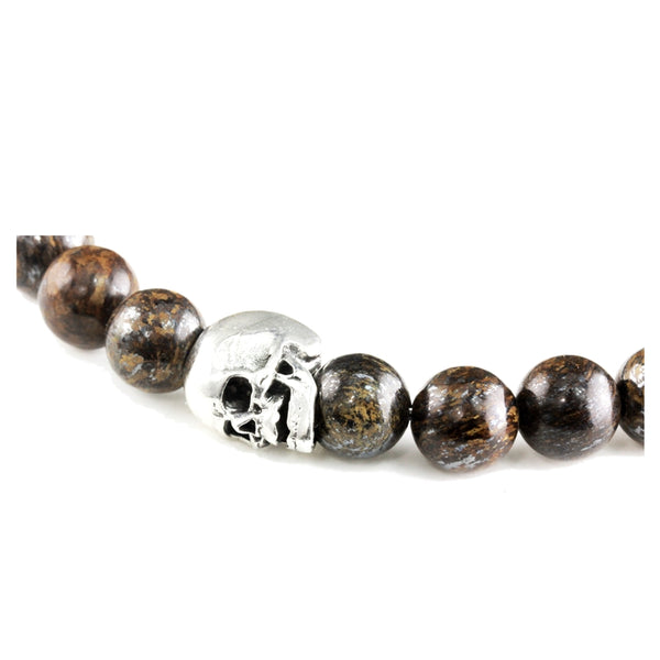 Bracelet Skull Bronzite