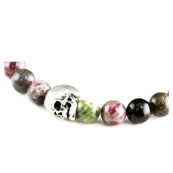 Bracelet Skull Tourmaline