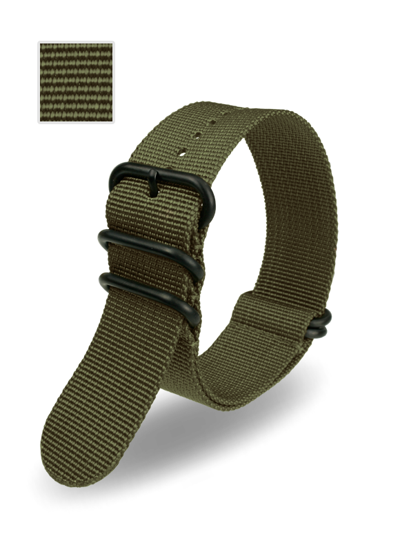 Bracelet nato ZULU nylon Kaki